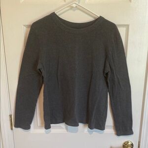 Central Park West Gray Long Sleeve Tee